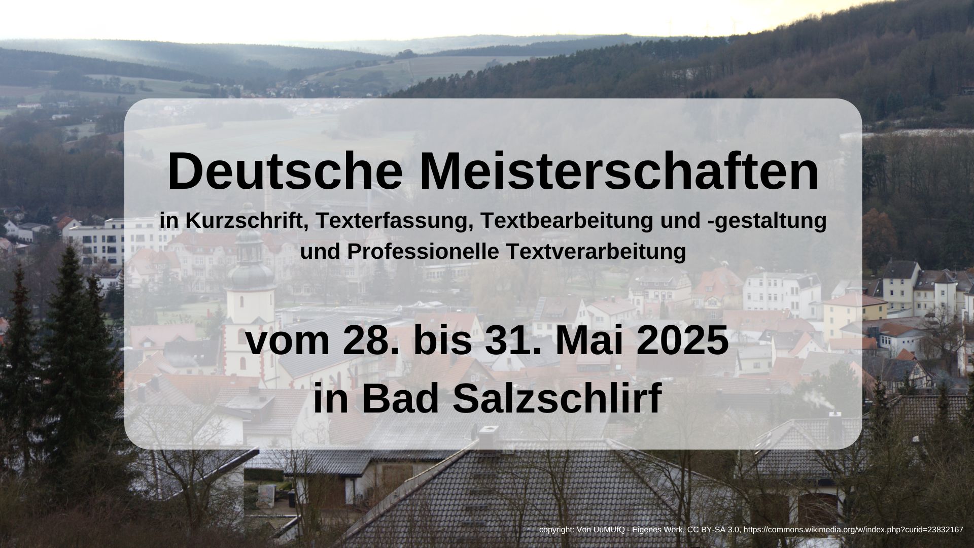 Deutsche Meisterschaften 2025: Ausschreibung veröffentlicht