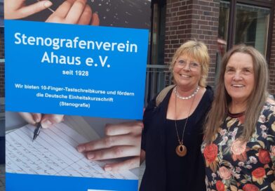 Stenografenverein Ahaus zeigt Flagge beim Ehrenamtstag