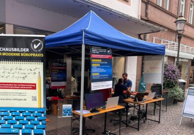 Steno-Rätsel und Schreibwettbewerb beim Marktfest