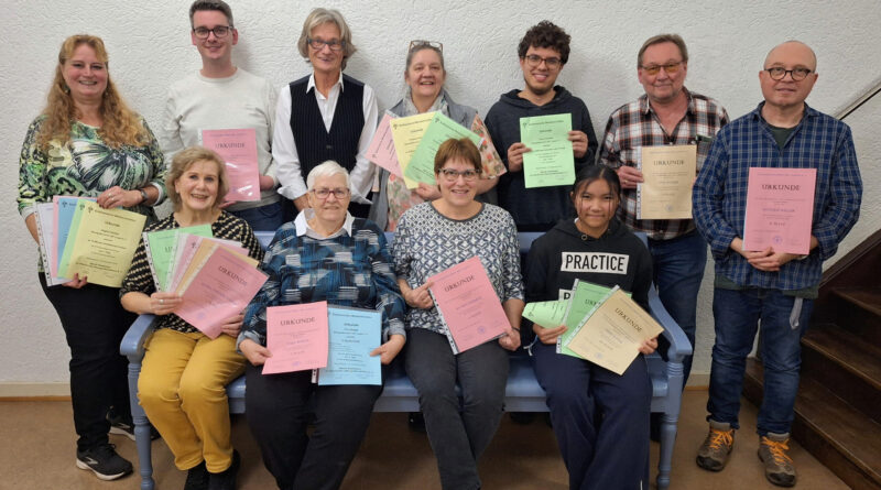 Weihnachtswanderung und Siegerehrung der Langener Stenografen