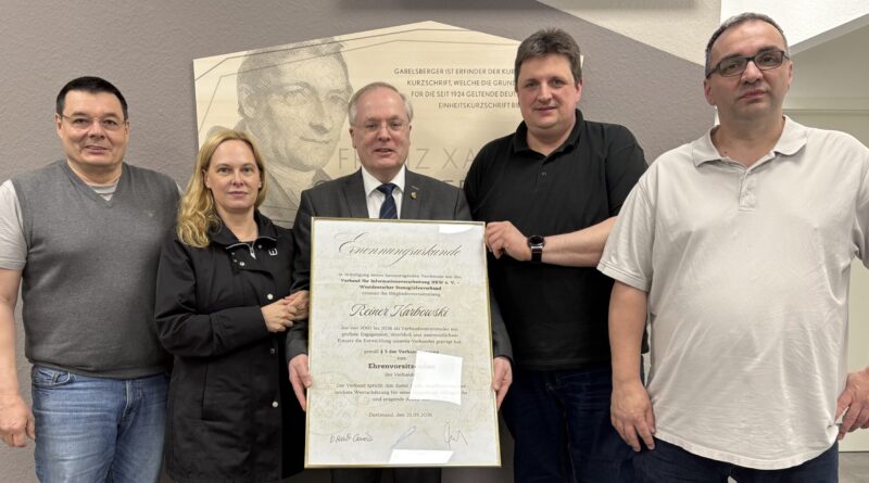 Reiner Karbowski zum Ehrenvorsitzenden ernannt