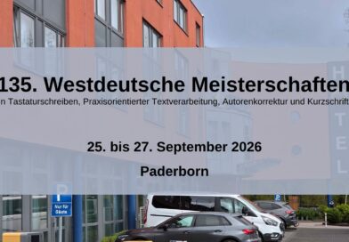 Einladung zum 135. Westdeutschen Stenografentag