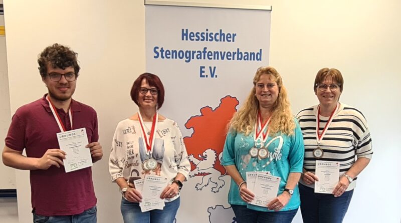 Silber und Bronze für Langener Stenografen